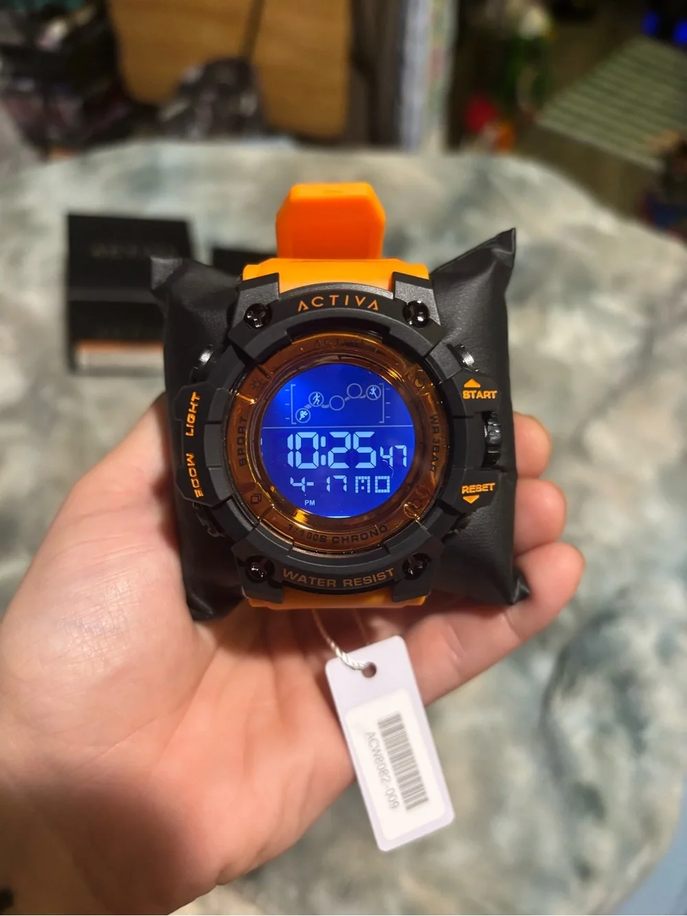Activa X Invicta Digital Unisex Watch - 50mm, Orange (ACW8082-009)